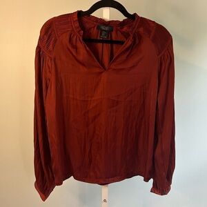 Rachel Roy Rust Colored Blouse
